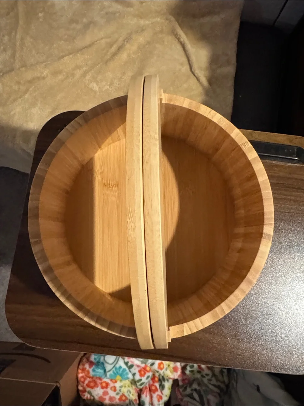 Target Brightroom Bamboo Round Vanity Organizer Storage Box